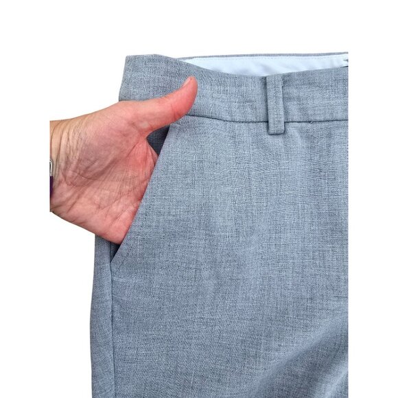 Talbots Womens Petite Gray Dress Pants Size 8P Flat Front Straight Leg - Picture 7 of 8